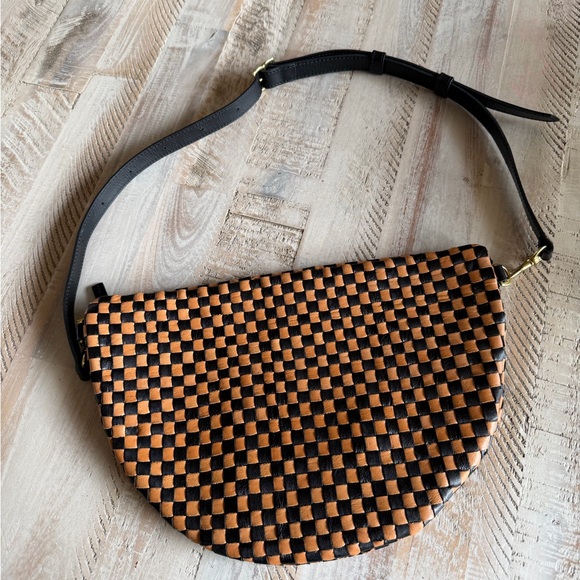 Clare V Black and Brown Woven Grande Fanny Bag - Picture 4 of 5